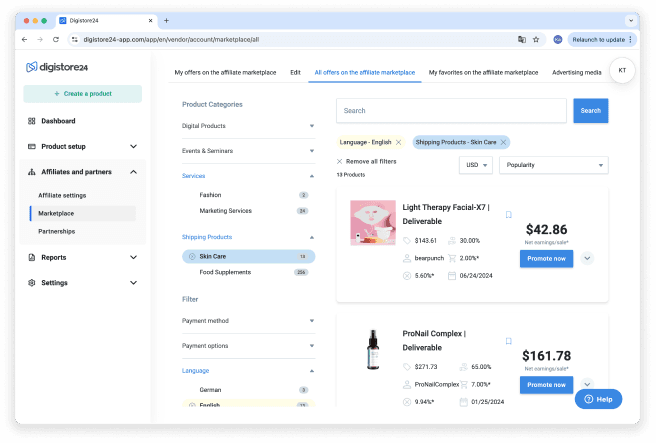 Digistore24 marketplace